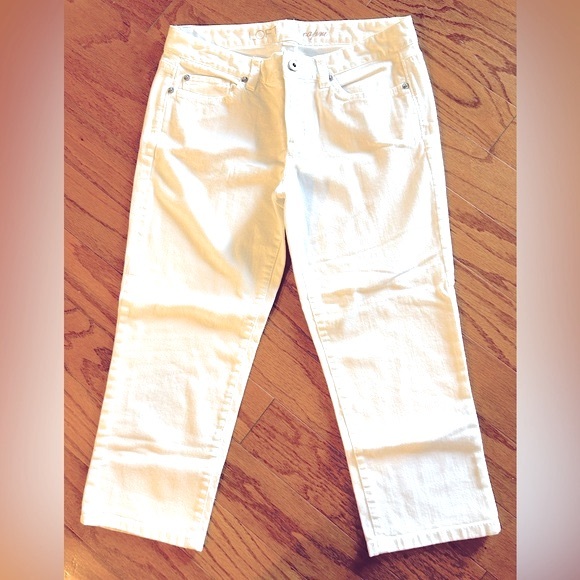 Loft White Capri Size 4P - Picture 3 of 7